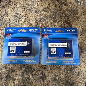 Brother P-Touch TZe-241 Black on White Label Tape